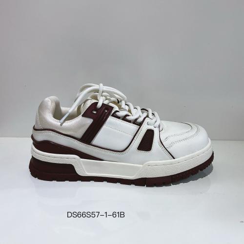 2025 New Arrival Genuine Leather Chunky Sole Elevator Sneakers: Stylish, Versatile Trendy White Sneakers for Men (Designer-Inspired)