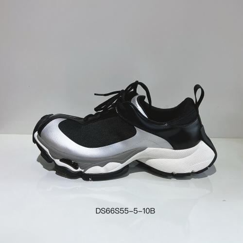 2025 New Arrival Genuine Leather Chunky Sole Elevator Sneakers: Stylish, Versatile Trendy White Sneakers for Men (Designer-Inspired)