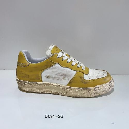 2025 Distressed & Worn-in Vintage Thick-Soled Elevated Sporty Casual Sneakers: Original Genuine Leather Men's Shoes