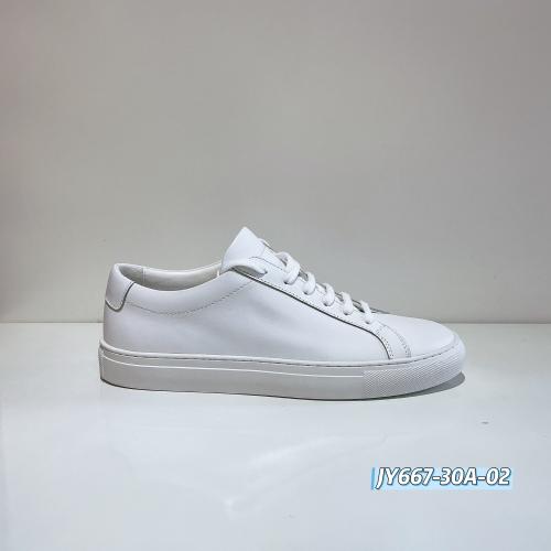 2026 New Calf Leather Retro White Sneakers Full Cow Lining Cow Insole Rubber Sole Trainers