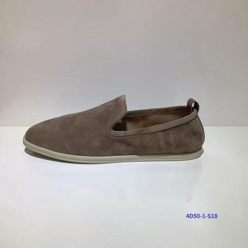 2026 New Sheep Suede Slip On Loafers Full Grain Cow Leather Lining Pig Skin Insole Anti Slip Rubber Sole Casual Flat Shoes Multiple Colors